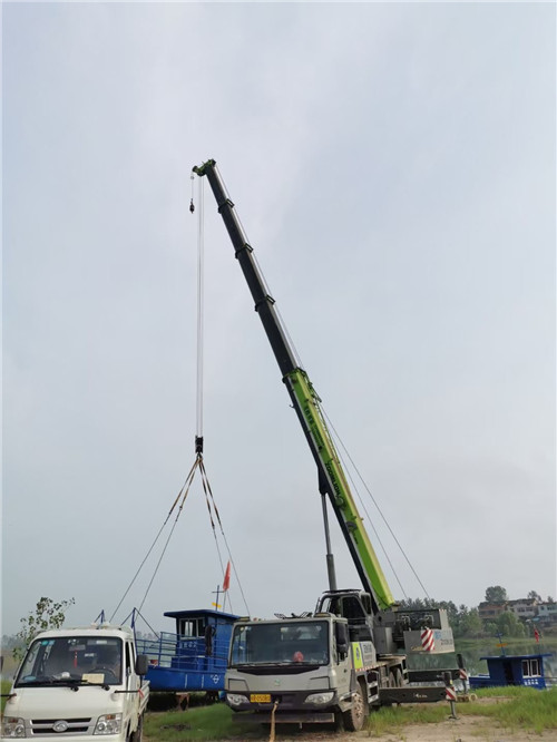 宜都市桥梁建设吊装案例